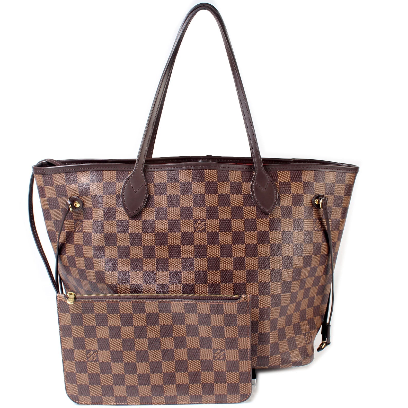 Louis Vuitton Neverfull MM Ebene Damier Wallet Case Ebene A52D68A0