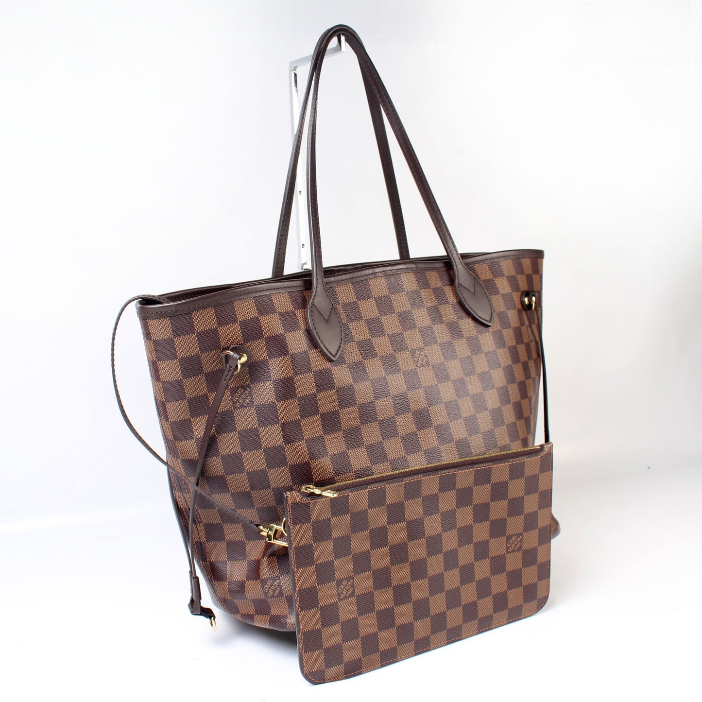 Louis Vuitton Neverfull MM Ebene Damier Wallet Case Ebene A52D68A0