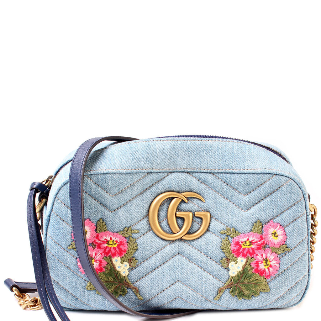 Gucci Marmont Camera Canvas Small Crossbody Bag 15