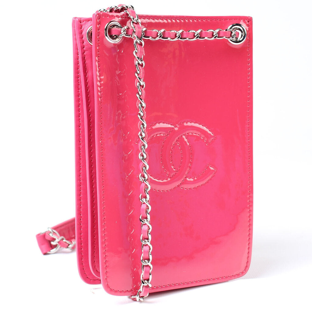 Chanel Timeless Patent Phone Holder Handbag