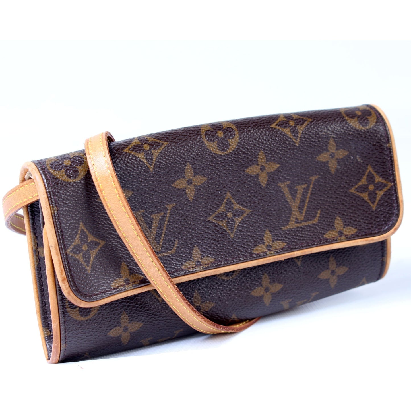 Louis Vuitton Pochette Twin PM Monogram Clutch Bag