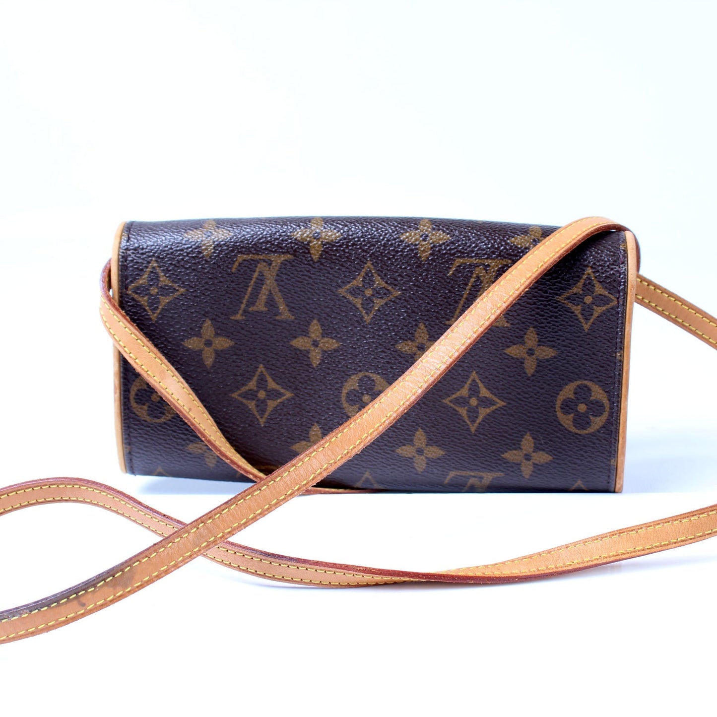 Louis Vuitton Pochette Twin PM Monogram Clutch Bag