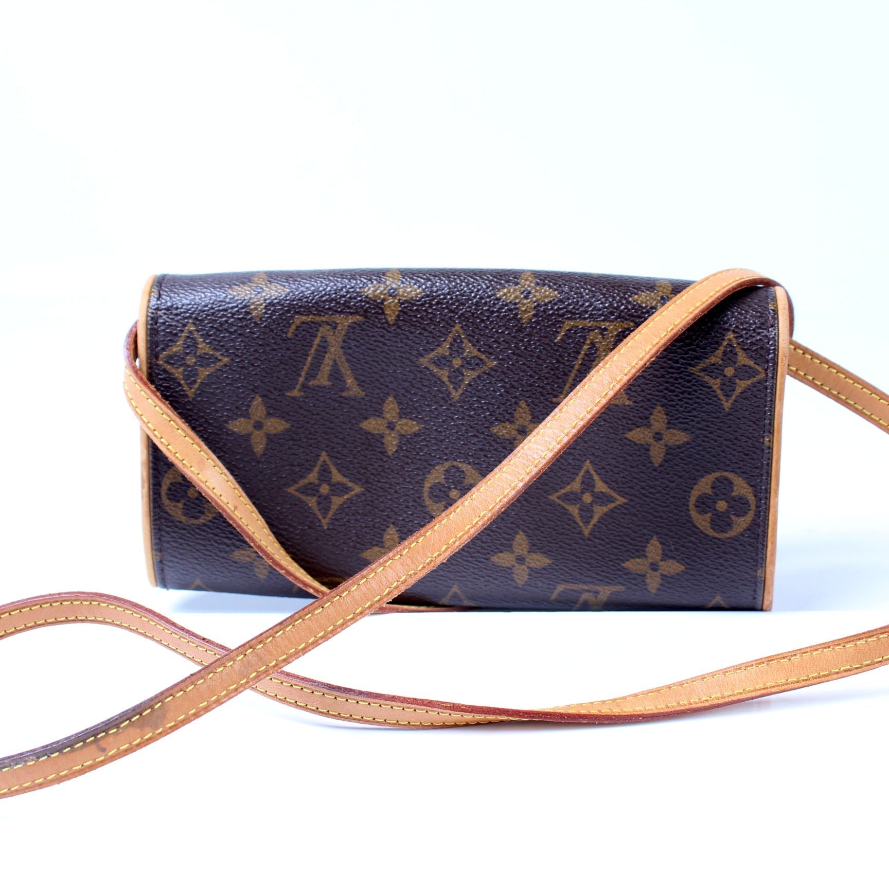 Louis Vuitton Pochette Twin PM Monogram Clutch Bag