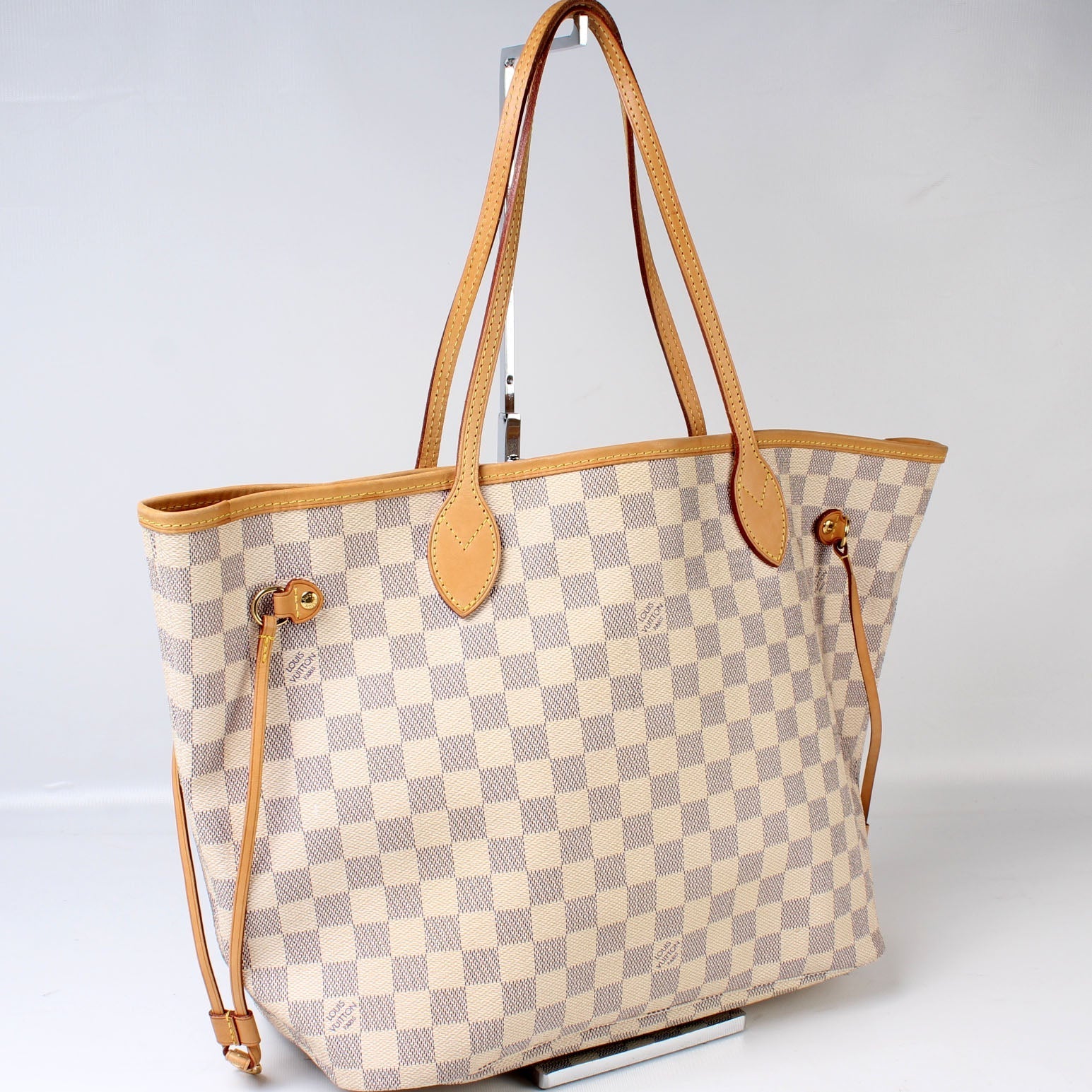 Louis Vuitton Neverfull MM Azur Damier Tote Bag Azur 2D093Af9