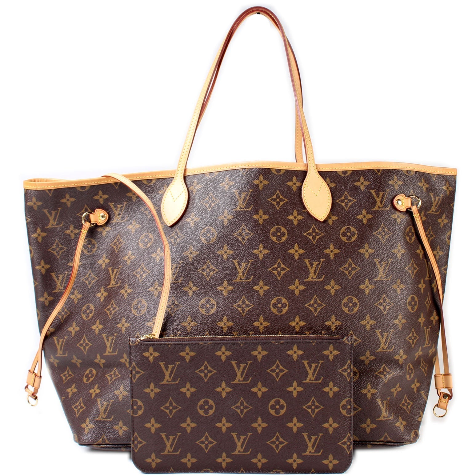 Louis Vuitton Neverfull MM W Monogram Wallet Case