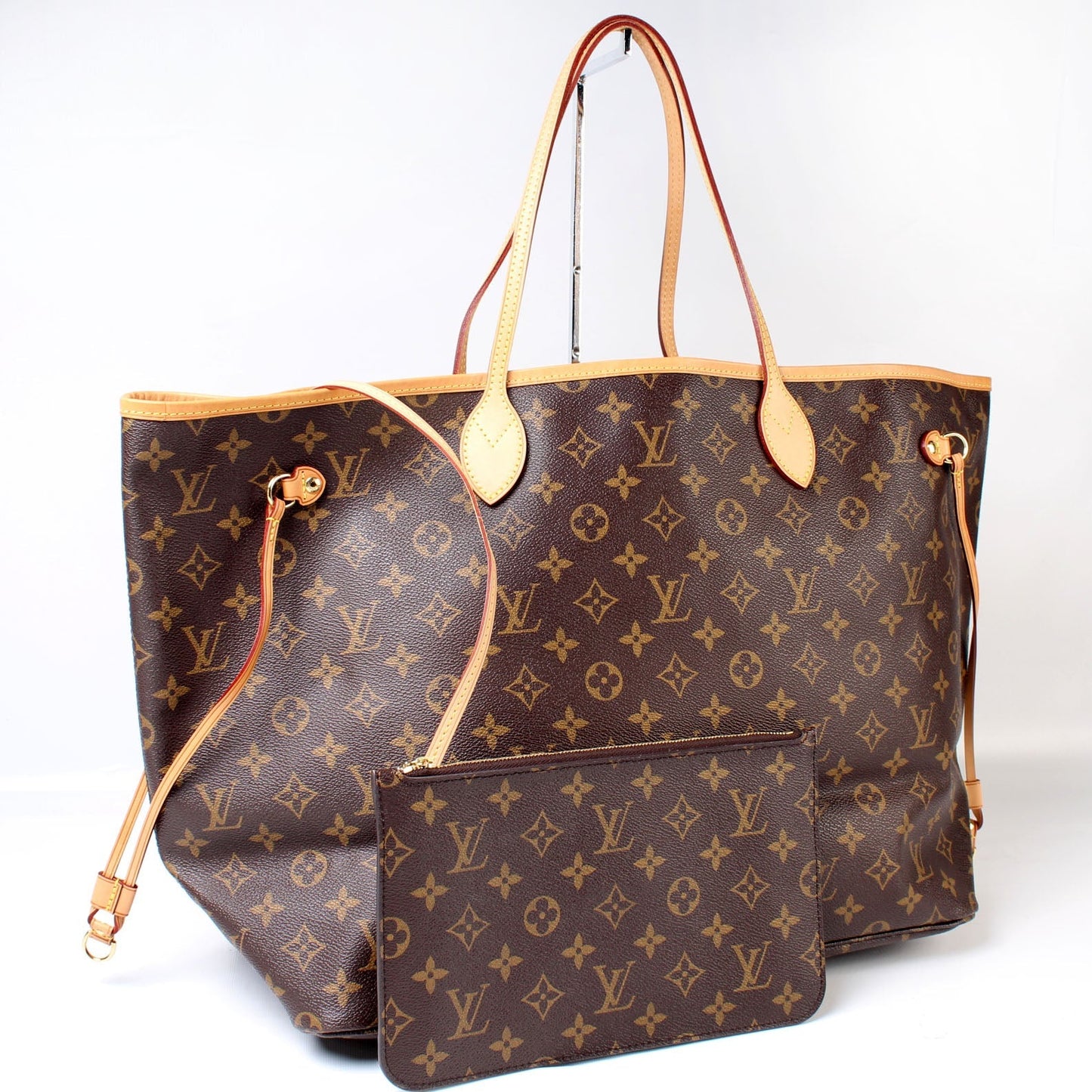 Louis Vuitton Neverfull MM W Monogram Wallet Case