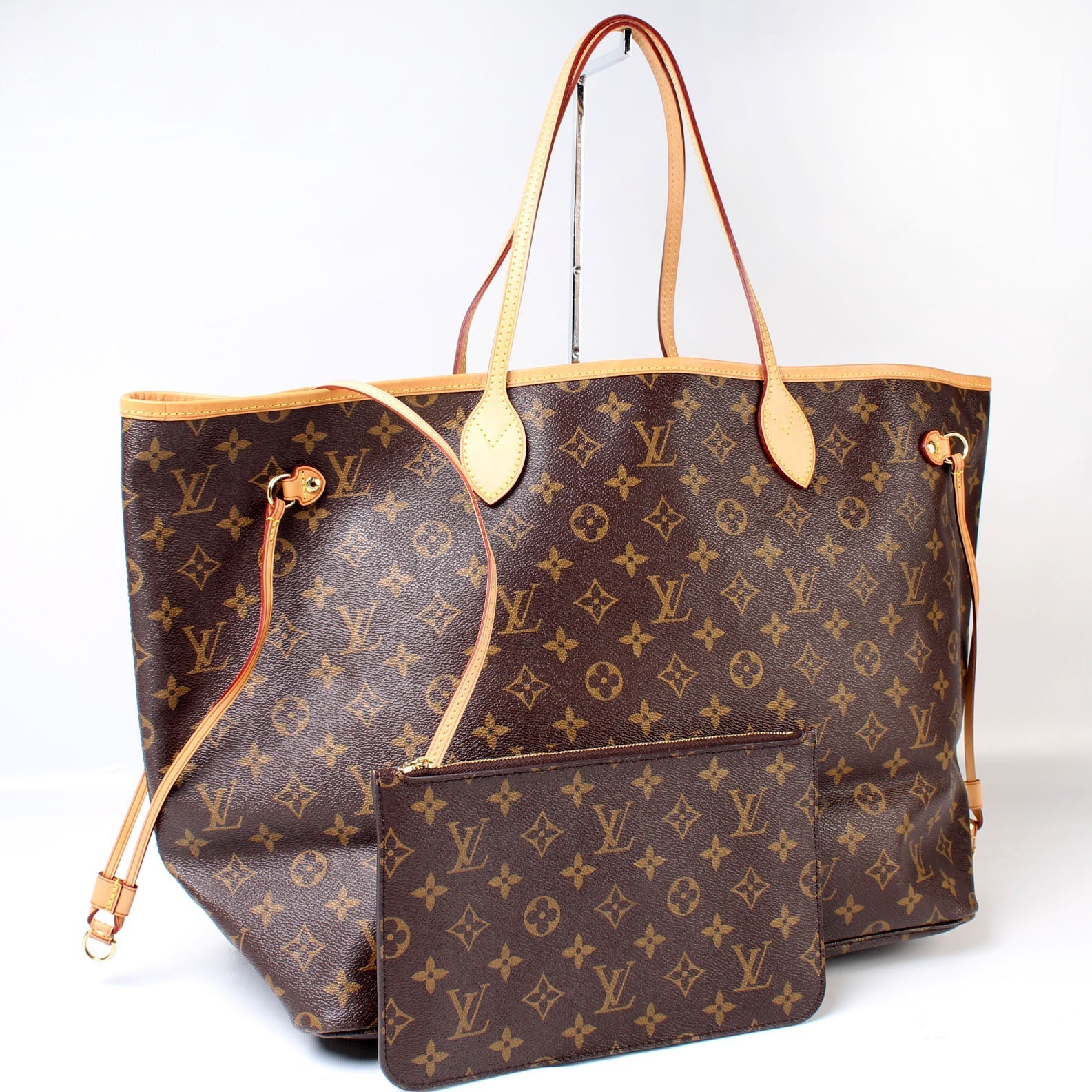 Louis Vuitton Neverfull MM W Monogram Wallet Case