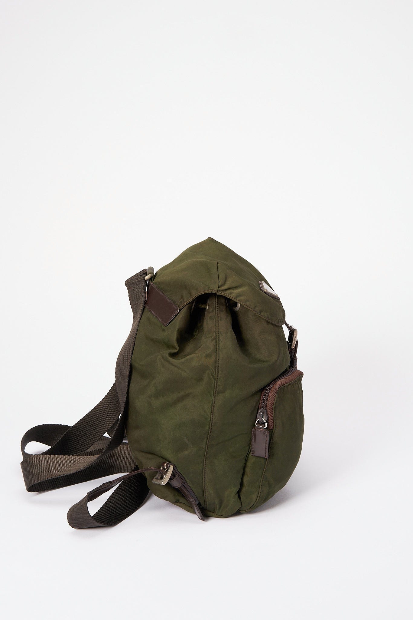 Prada Khaki Backpack Nylon