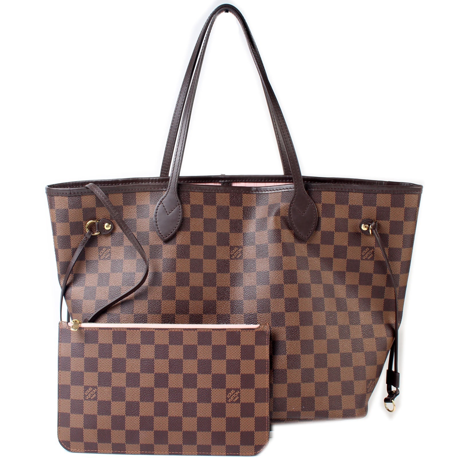 Louis Vuitton Neverfull MM Ebene Pochette Tote Bag