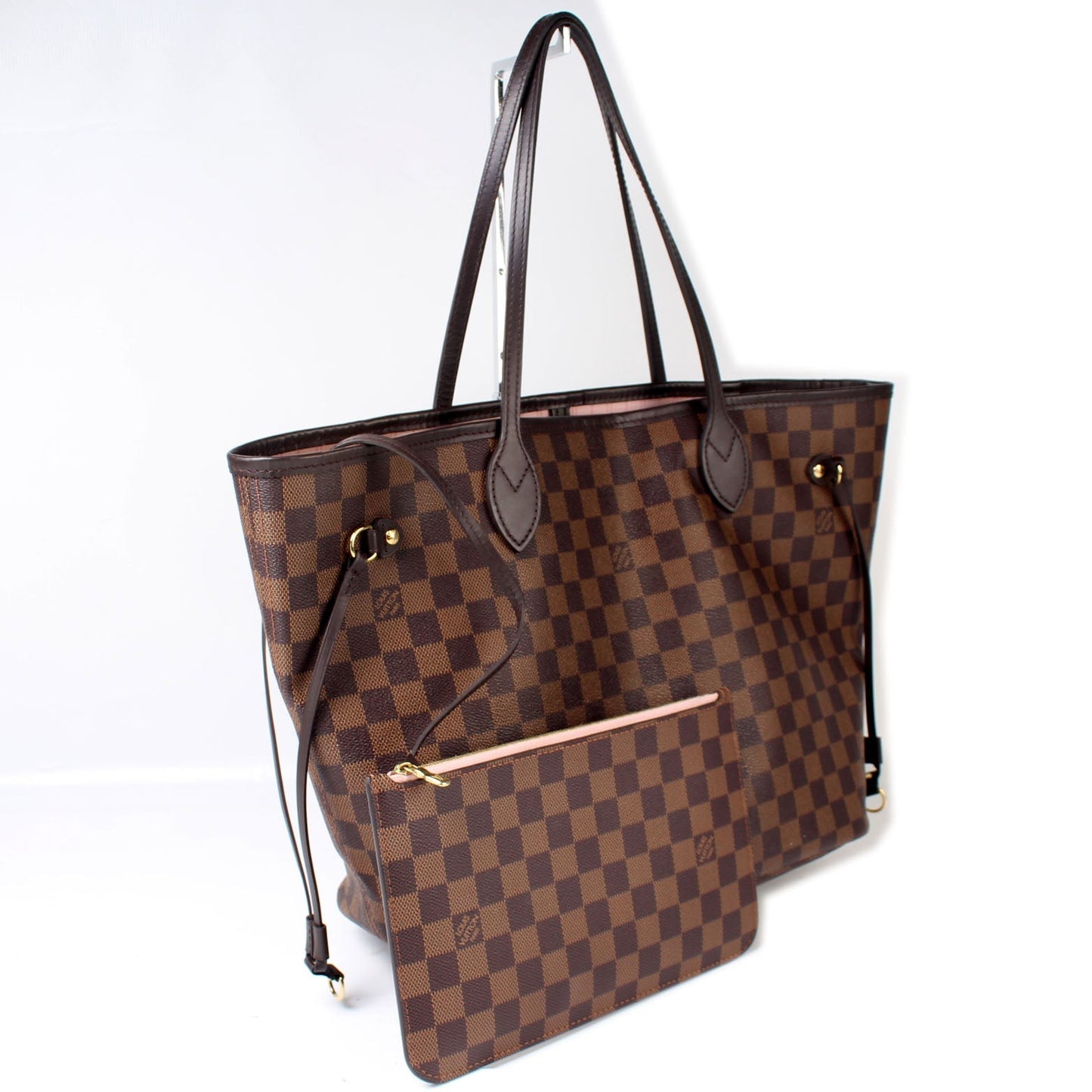 Louis Vuitton Neverfull MM Ebene Pochette Tote Bag