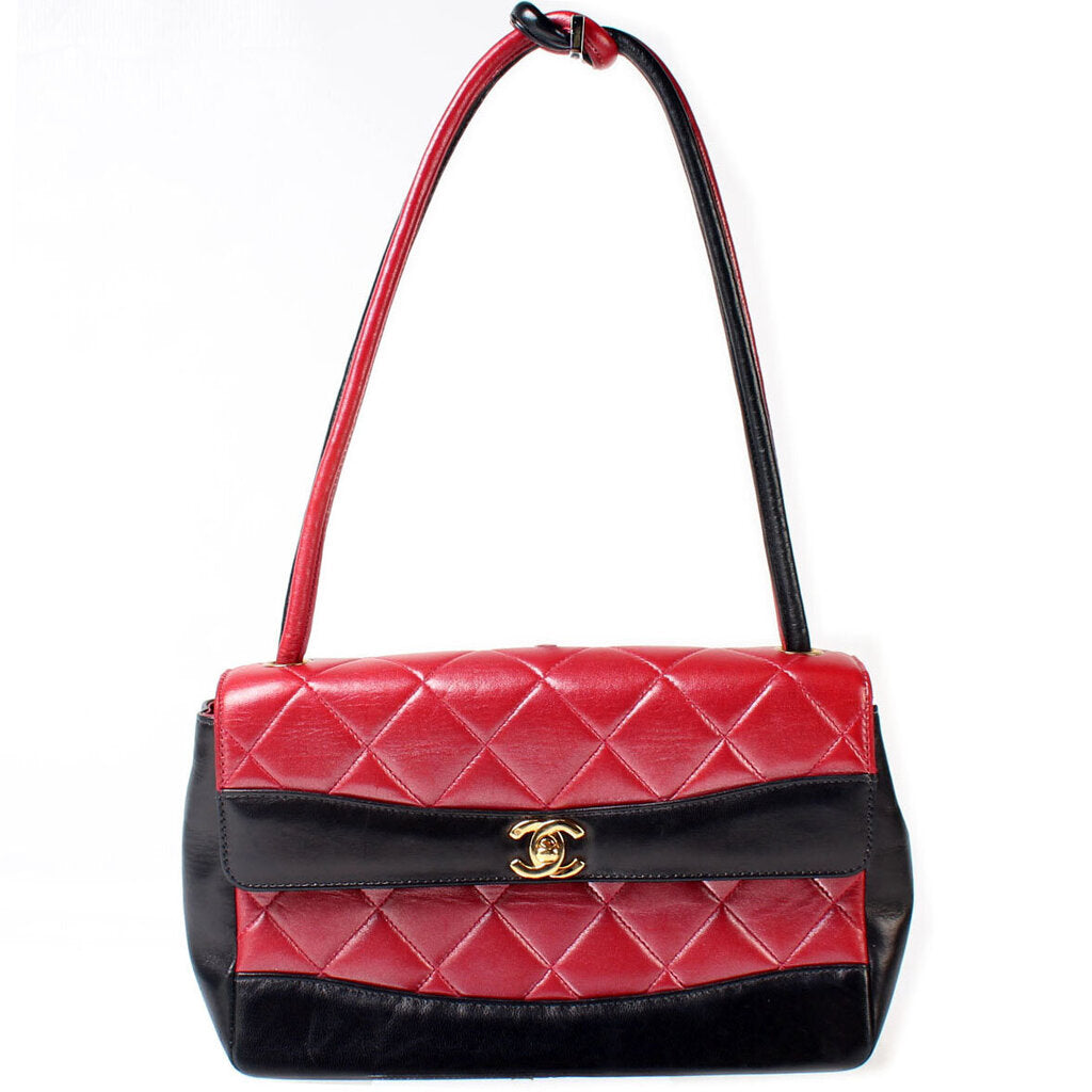 Chanel CC Bicolor Flap Shoulder Bag