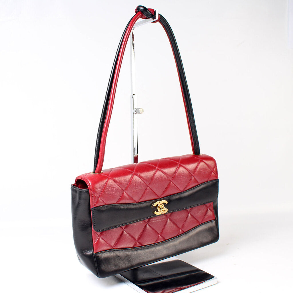 Chanel CC Bicolor Flap Shoulder Bag