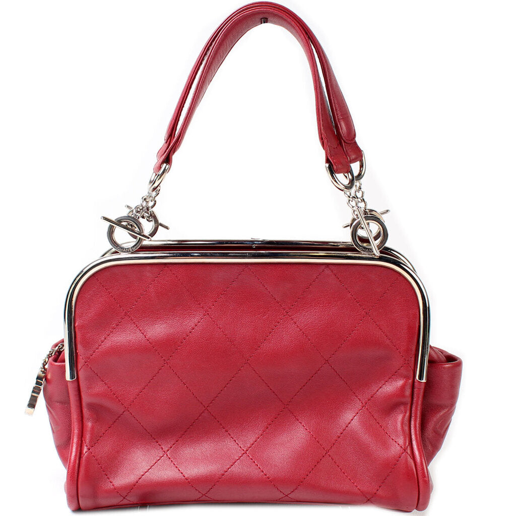 Chanel Frame Soft Small Leather Tote Bag