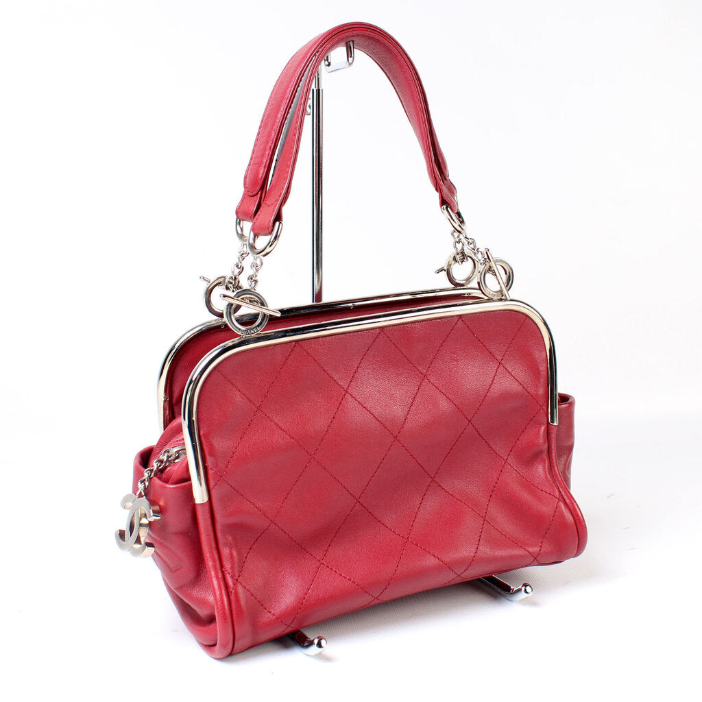 Chanel Frame Soft Small Leather Tote Bag