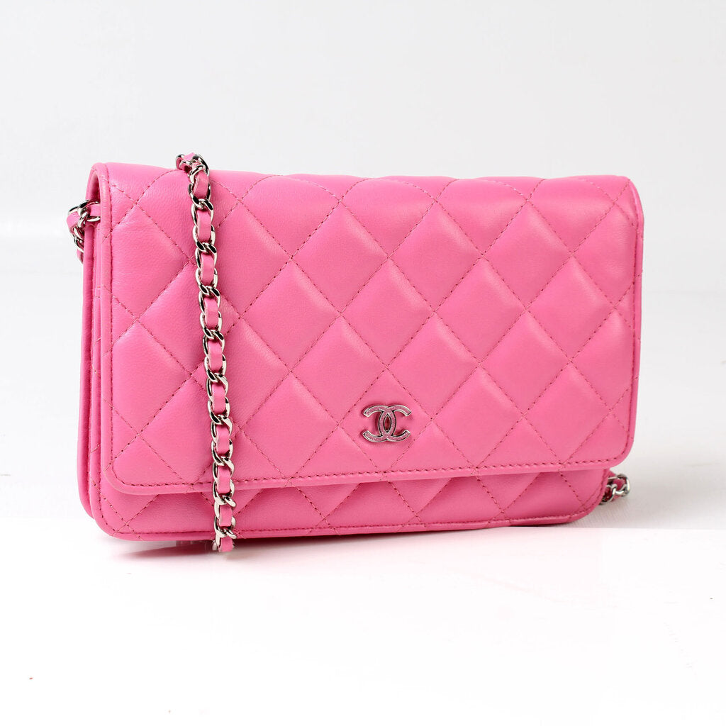 Chanel WOC Classic Quilted Lambskin Clutch Bag Lambskin 3