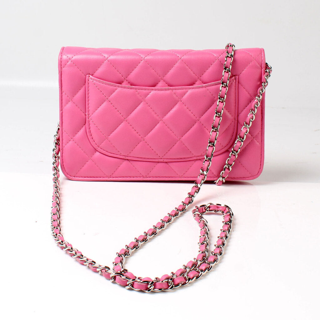 Chanel WOC Classic Quilted Lambskin Clutch Bag Lambskin 3