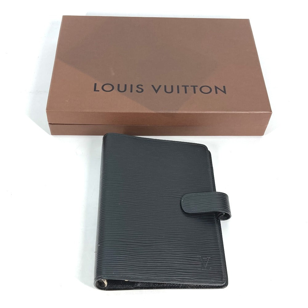 Louis Vuitton Notebook cover R20042 Epi Leather Black Handbag 4