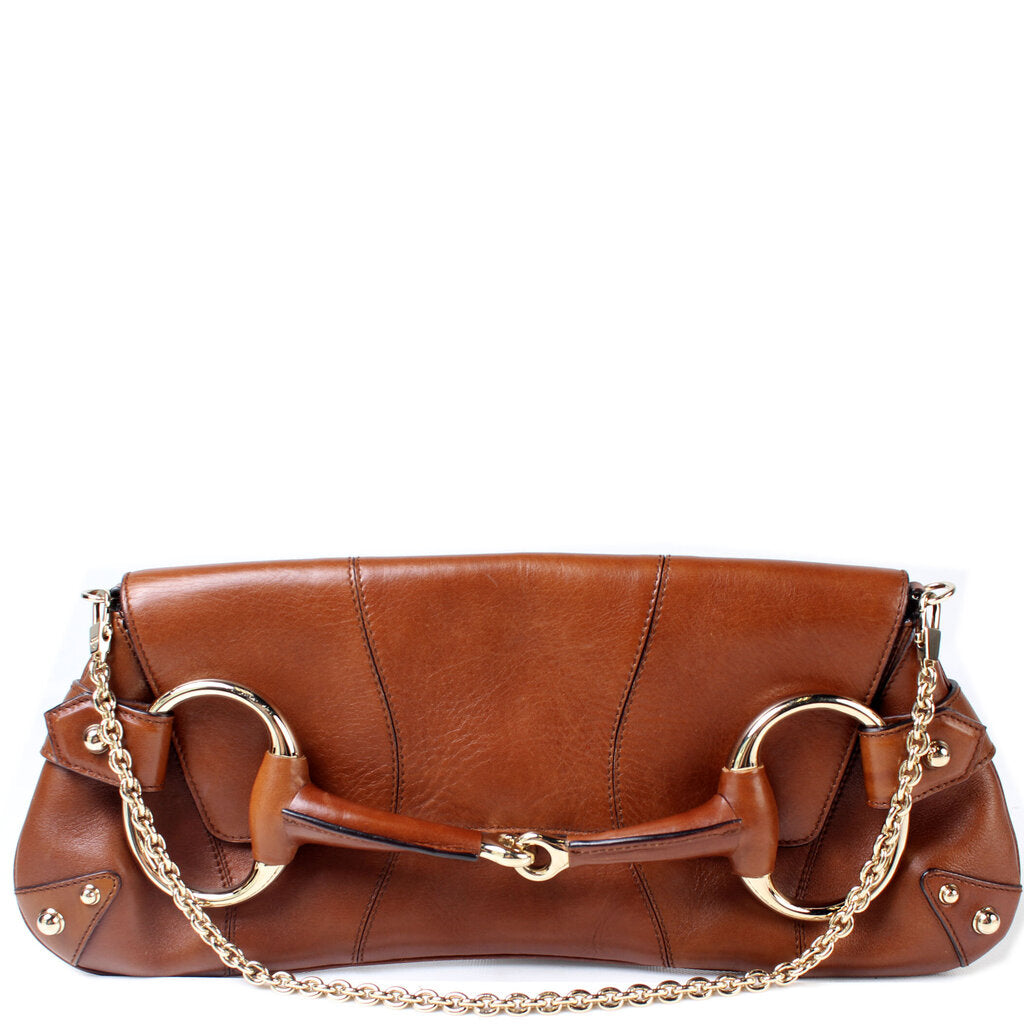 Gucci Horsebit Chain Clutch Bag