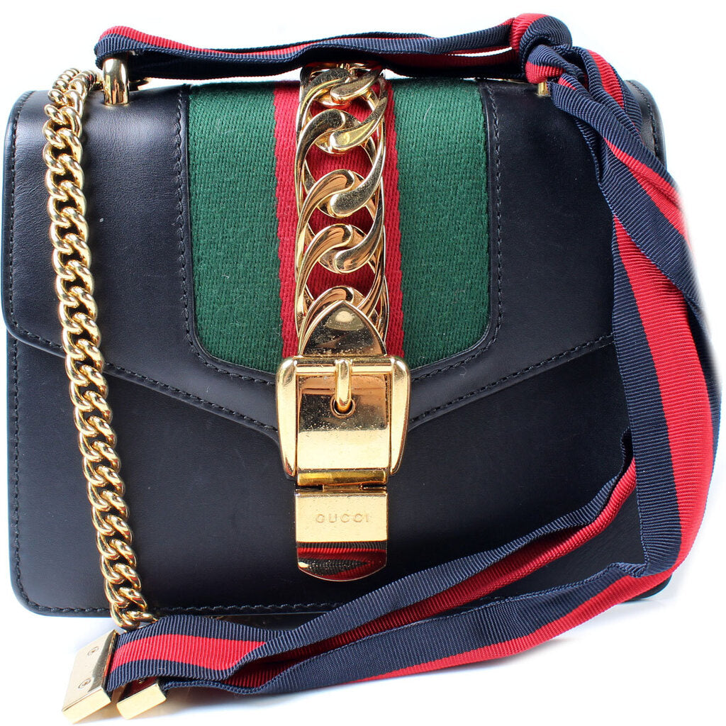Gucci Sylvie Leather Mini Shoulder Bag