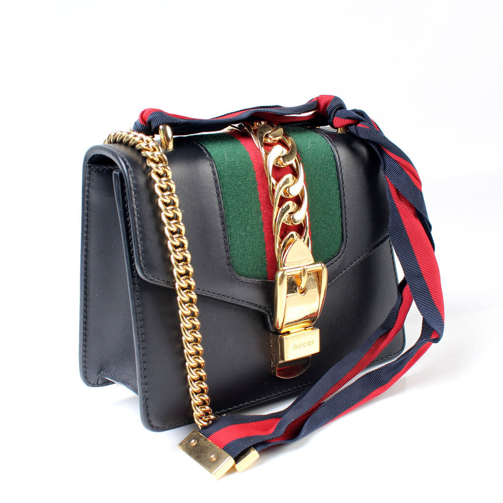Gucci Sylvie Leather Mini Shoulder Bag