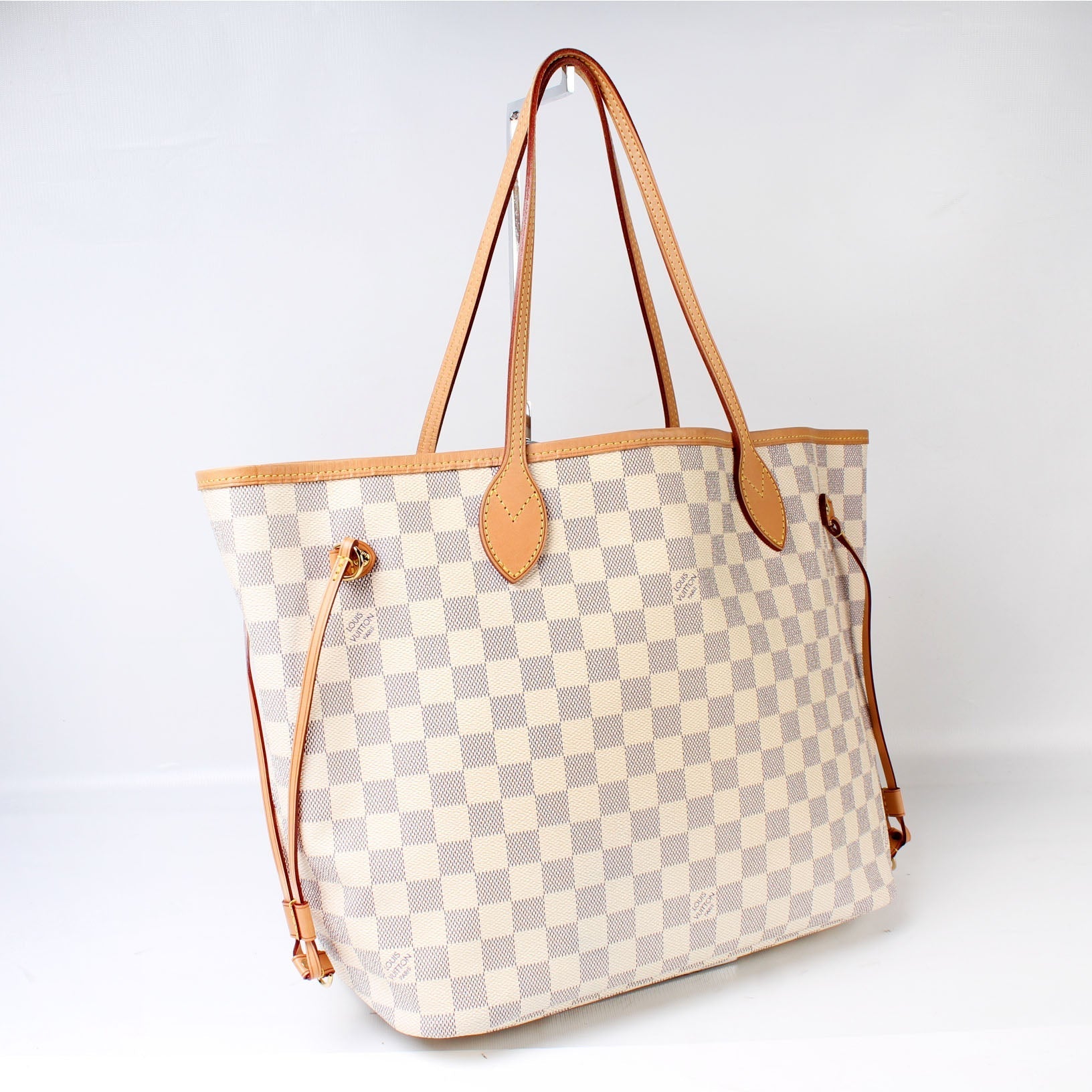 Louis Vuitton Neverfull MM Azur Damier Tote Bag Azur 45