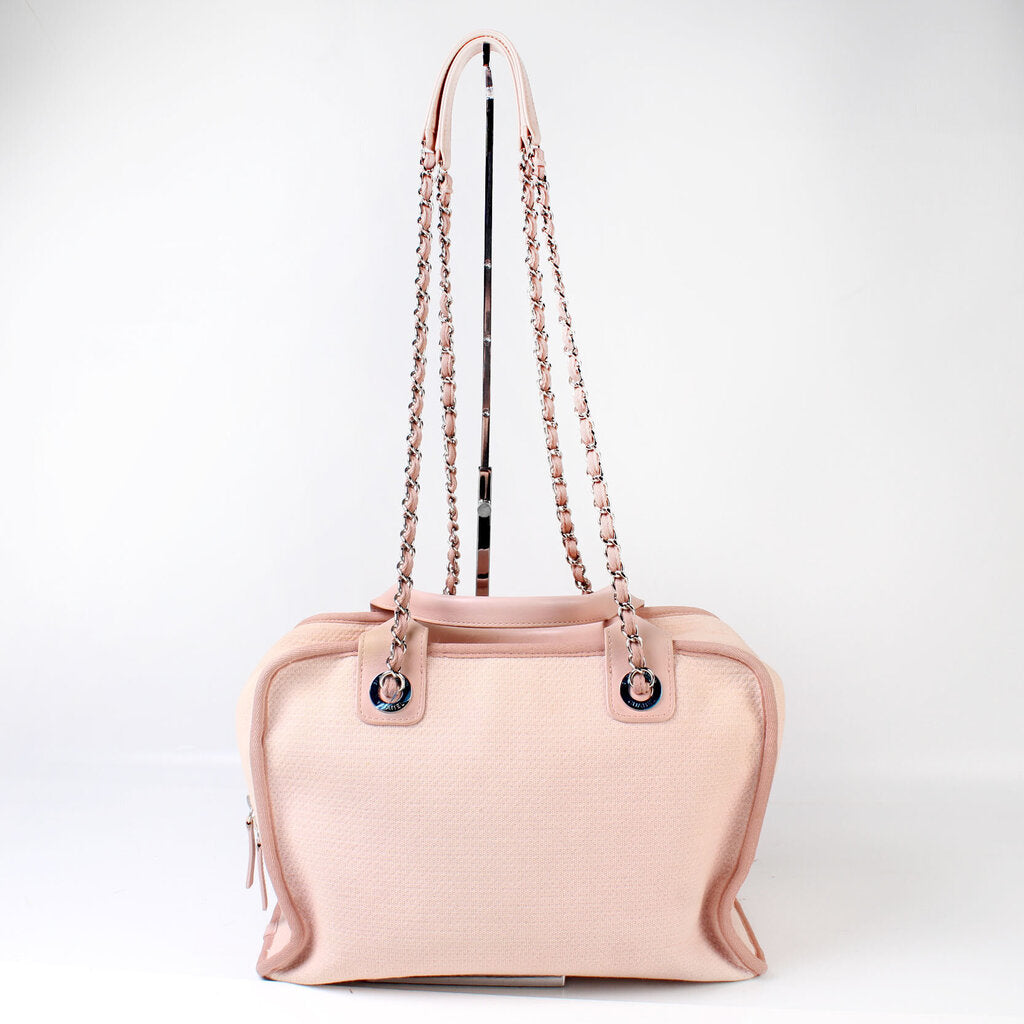 Chanel Deauville Bowling 20M Canvas Handbag