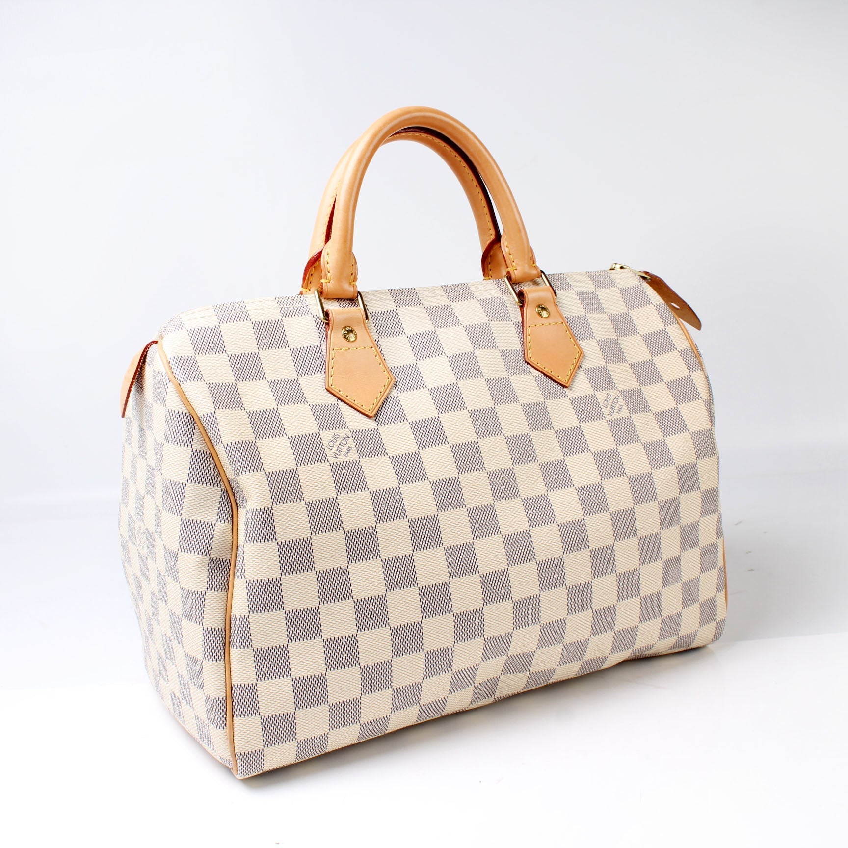 Louis Vuitton Speedy 30 Azur Damier Handbag Azur 21