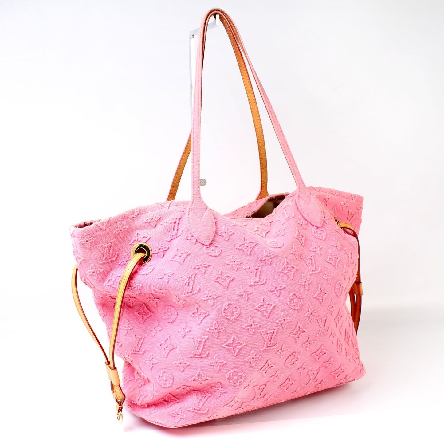 Louis Vuitton Neverfull MM Stone Denim Tote Bag