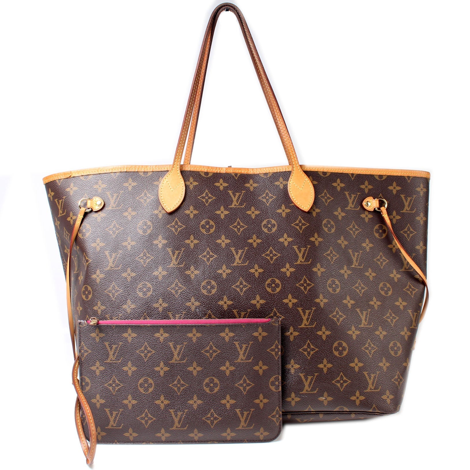Louis Vuitton Neverfull GM W Pochette Monogram Tote Bag
