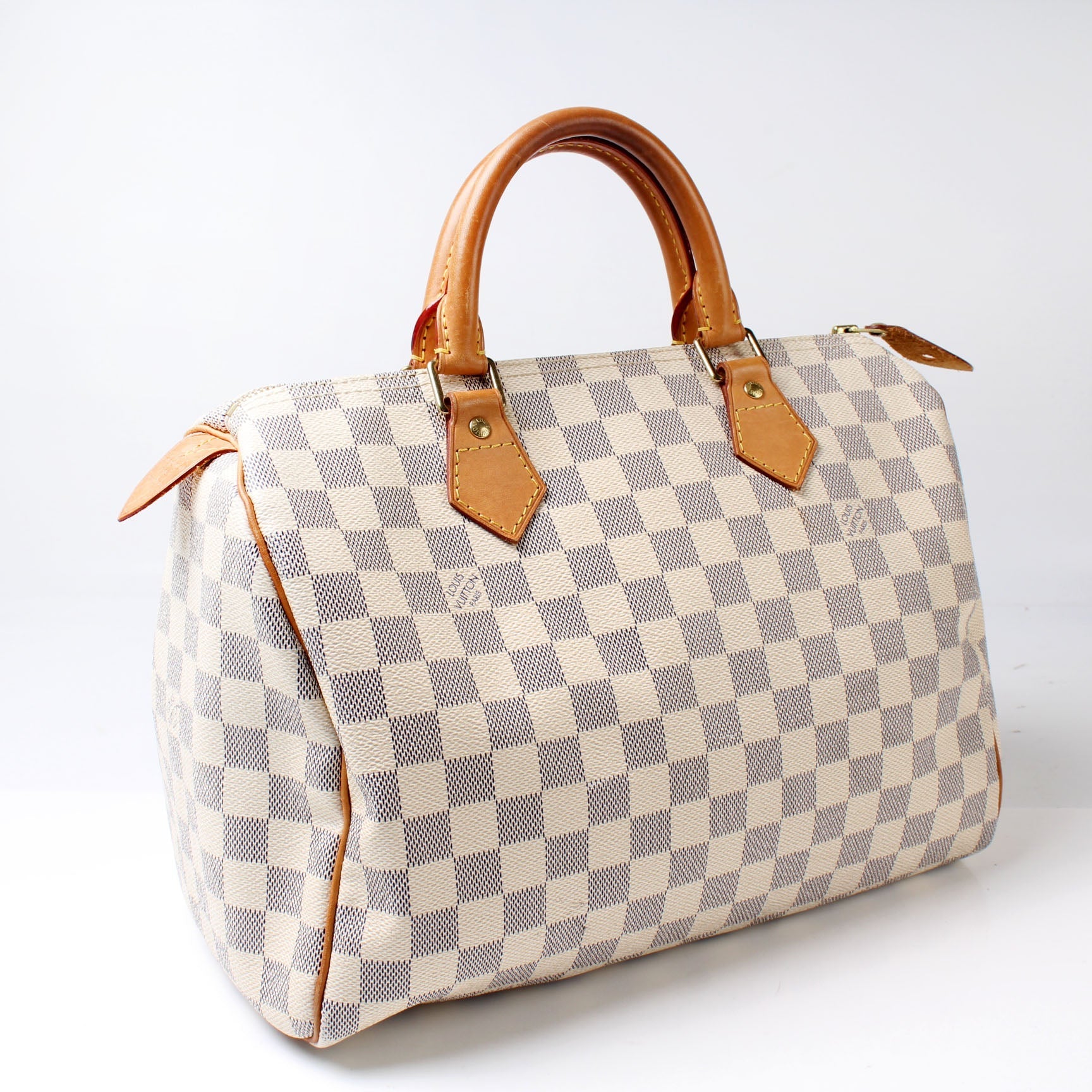Louis Vuitton Speedy 30 Azur Damier Handbag Azur 19