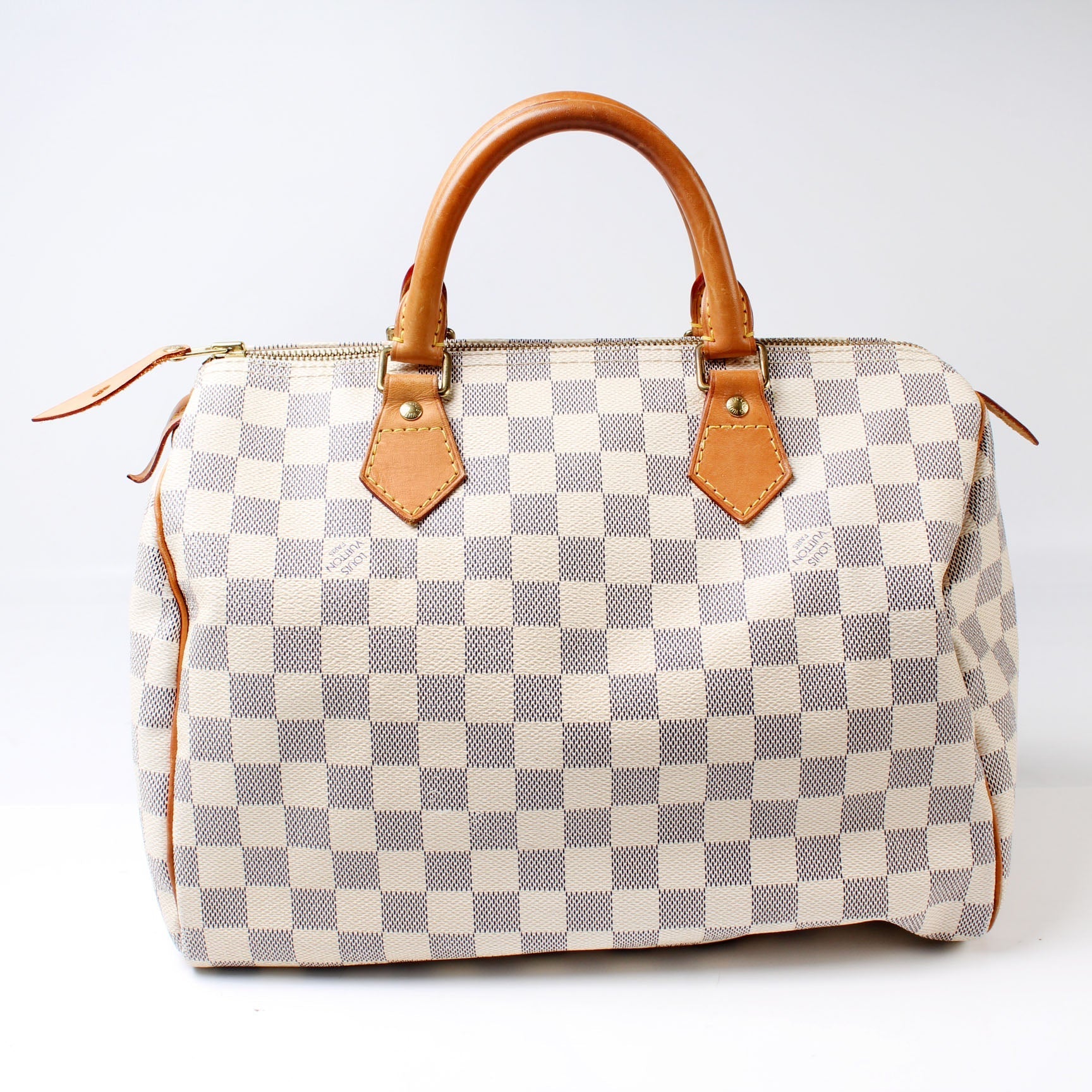 Louis Vuitton Speedy 30 Azur Damier Handbag Azur 19