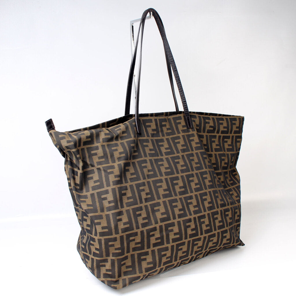 Fendi 8Bh026 Zucca Tote Bag Nylon