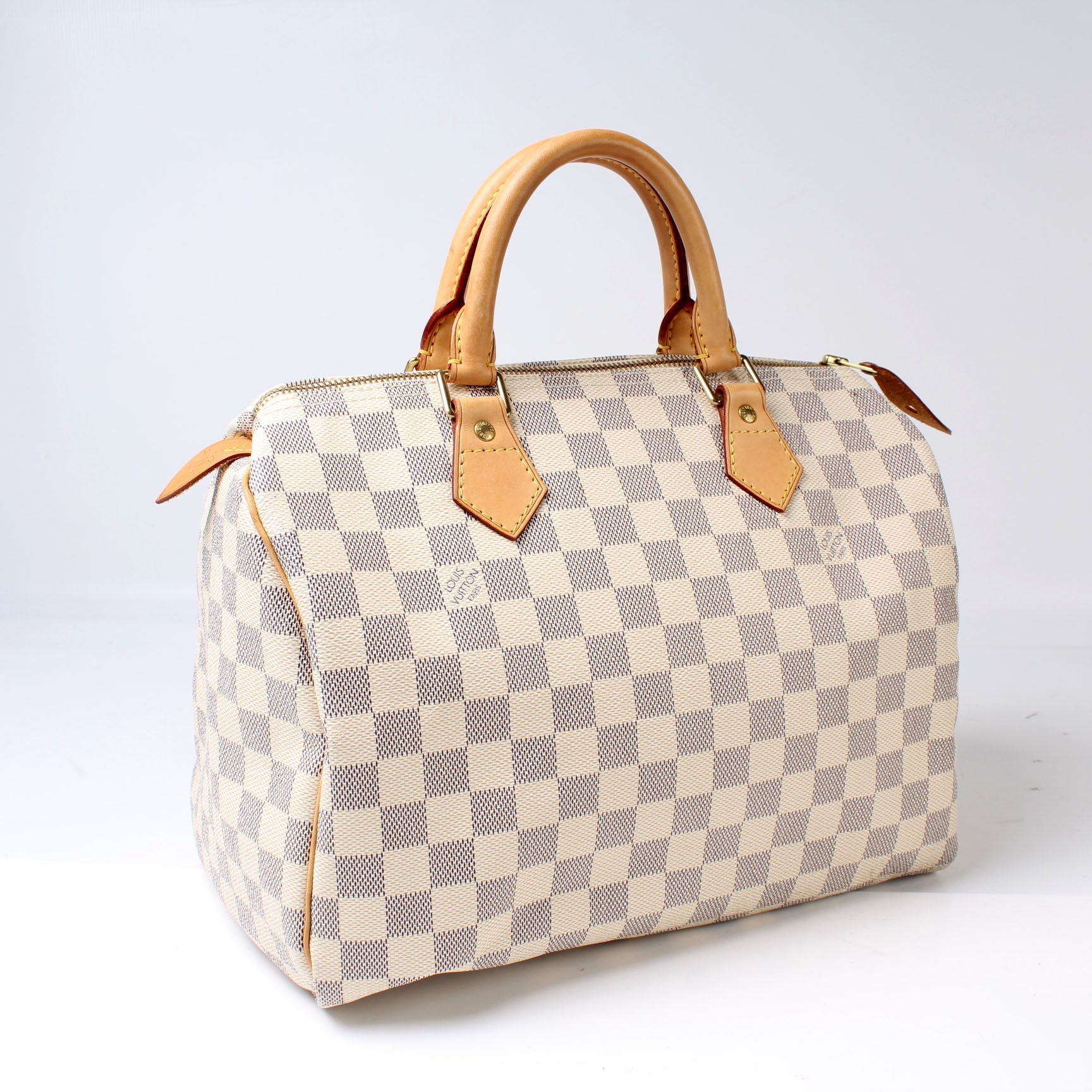 Louis Vuitton Speedy 30 Azur Damier Handbag Azur 23