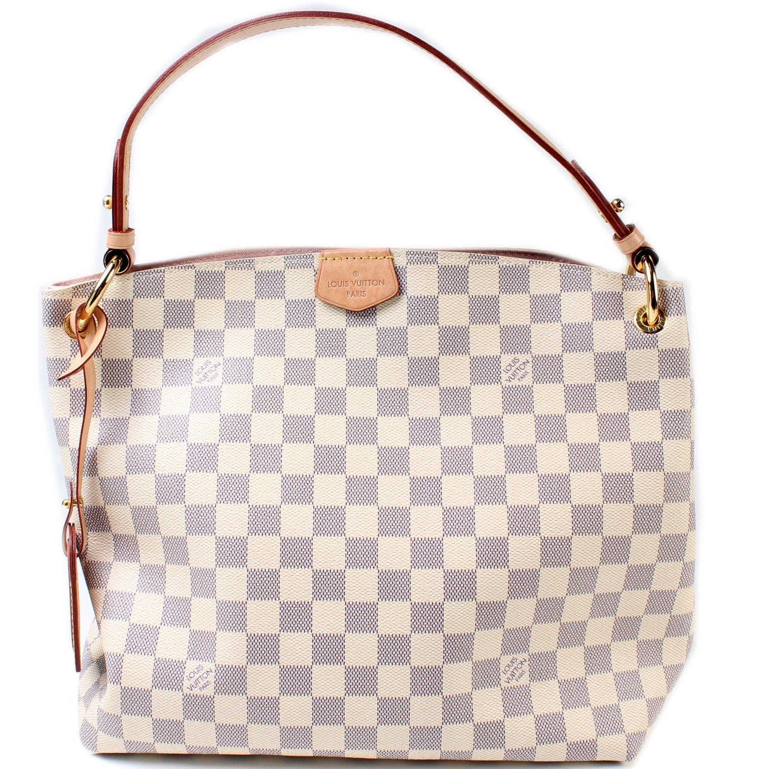 Louis Vuitton Graceful PM Azur Damier Handbag Azur 6