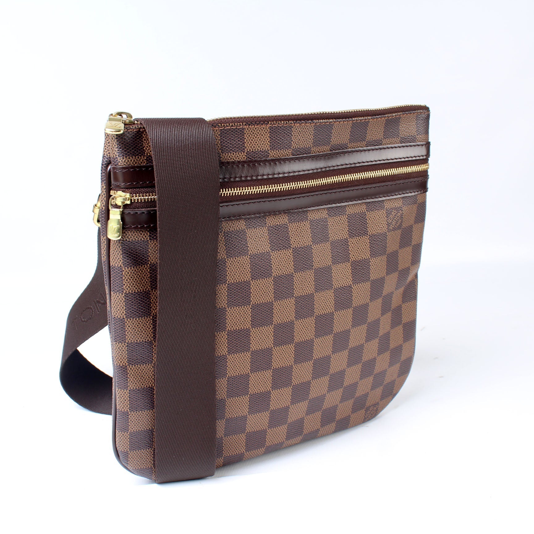 Louis Vuitton Pochette Bosphore Ebene Damier Clutch Bag Ebene 3