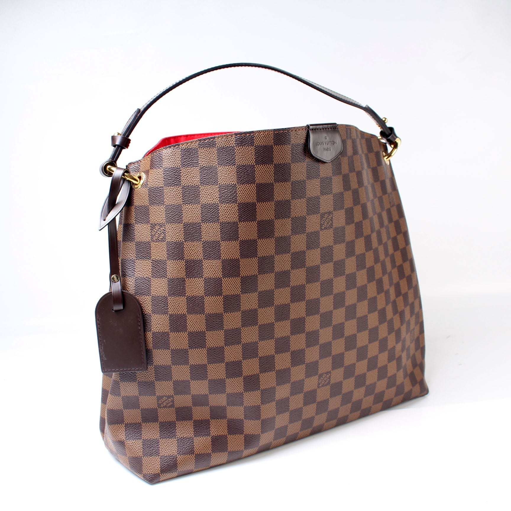 Louis Vuitton Graceful MM Ebene Damier Handbag