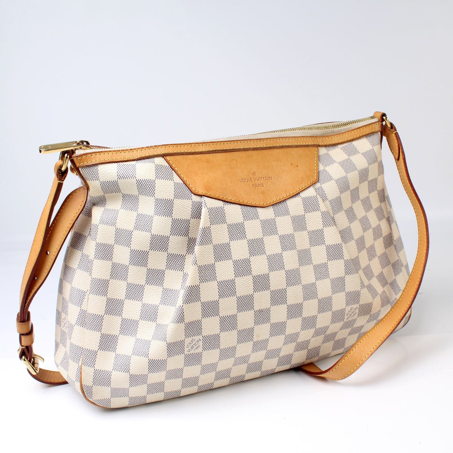 Louis Vuitton Siracusa Azur MM Damier Handbag Azur 7