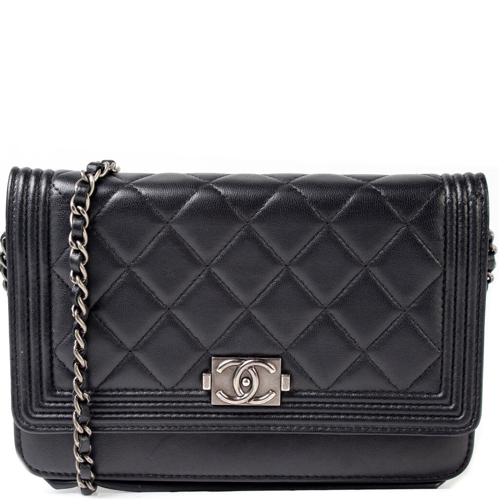 Chanel WOC Boy Lambskin 16M Clutch Bag