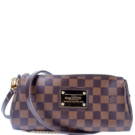 Louis Vuitton Eva Ebene Damier Clutch Bag Ebene 15