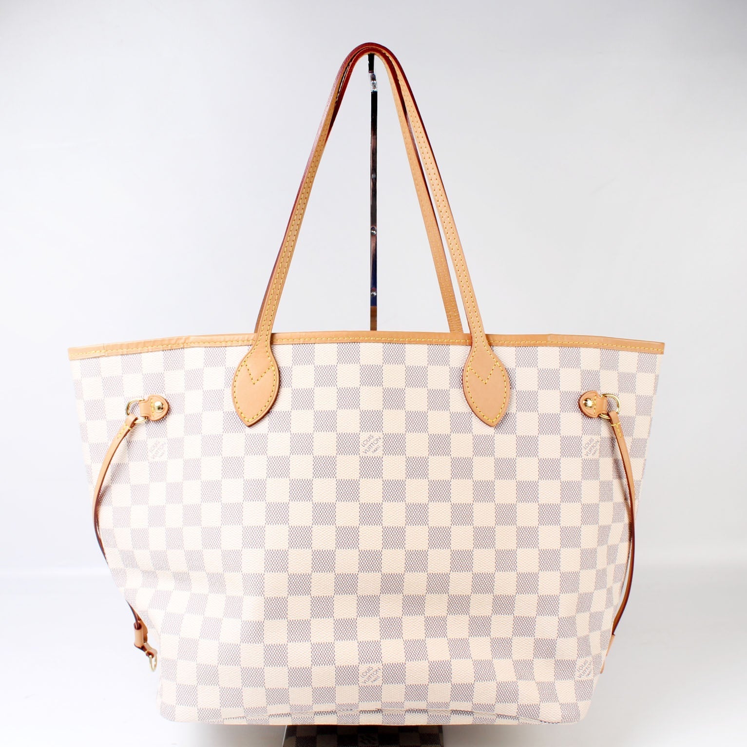 Louis Vuitton Neverfull MM Azur Damier Tote Bag Azur 48