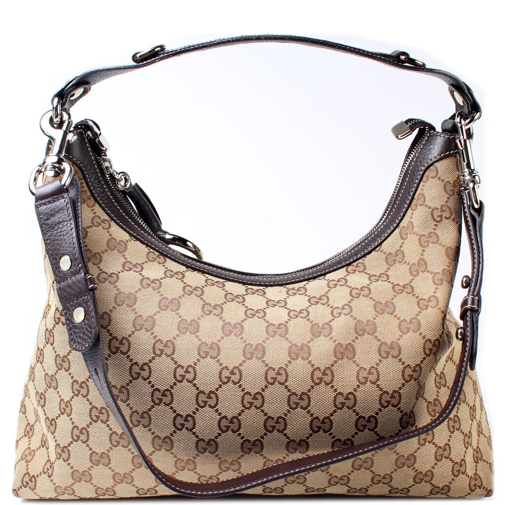 Gucci GG Canvas Shoulder Bag Canvas Hobo