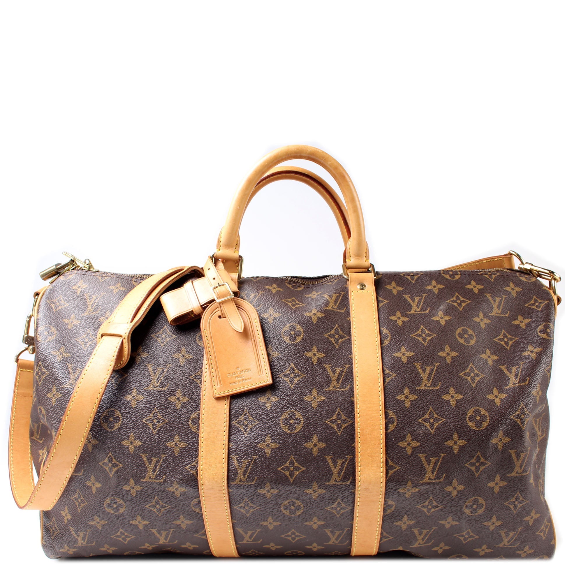 Louis Vuitton Keepall 50 Bandouliere Monogram Travel Bag