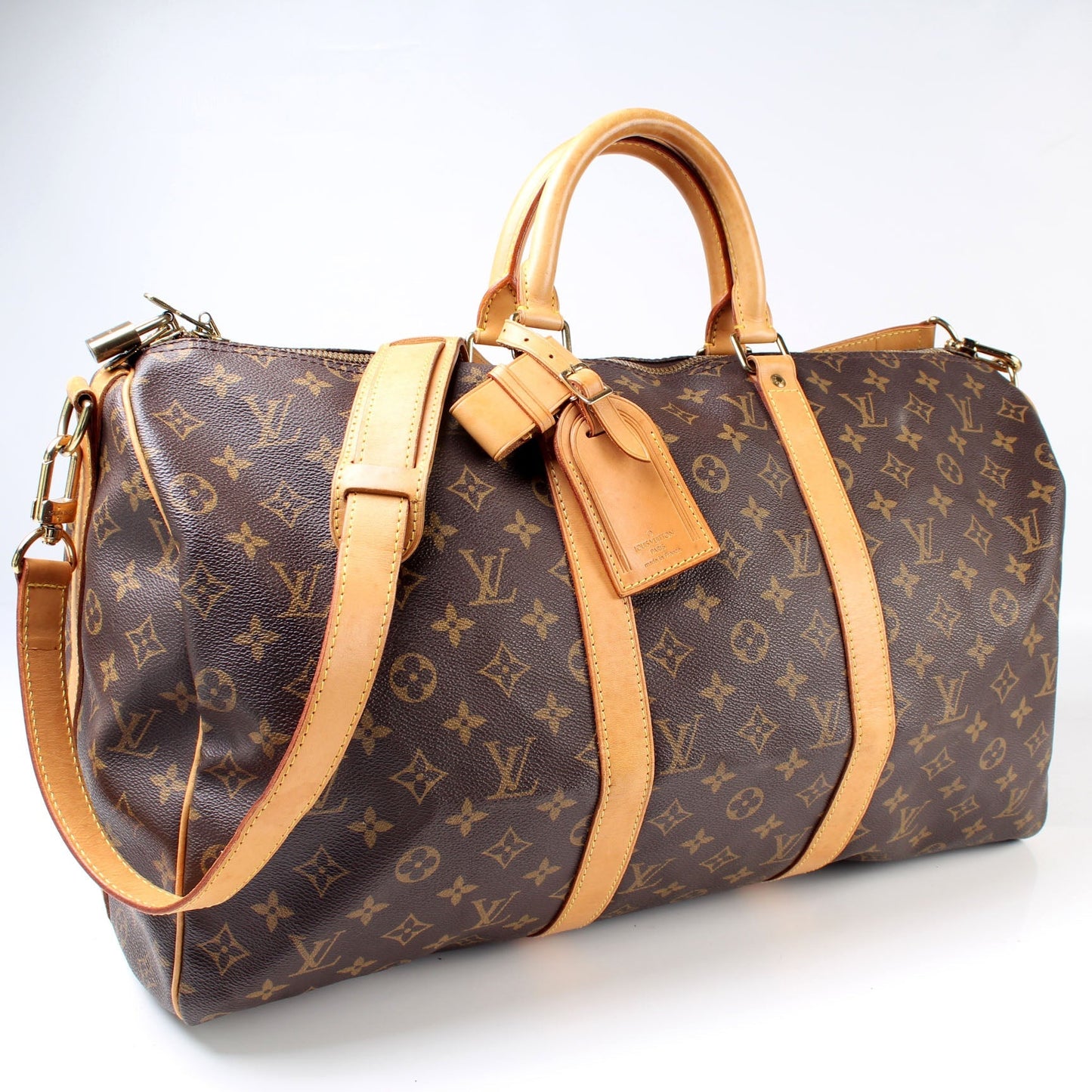 Louis Vuitton Keepall 50 Bandouliere Monogram Travel Bag