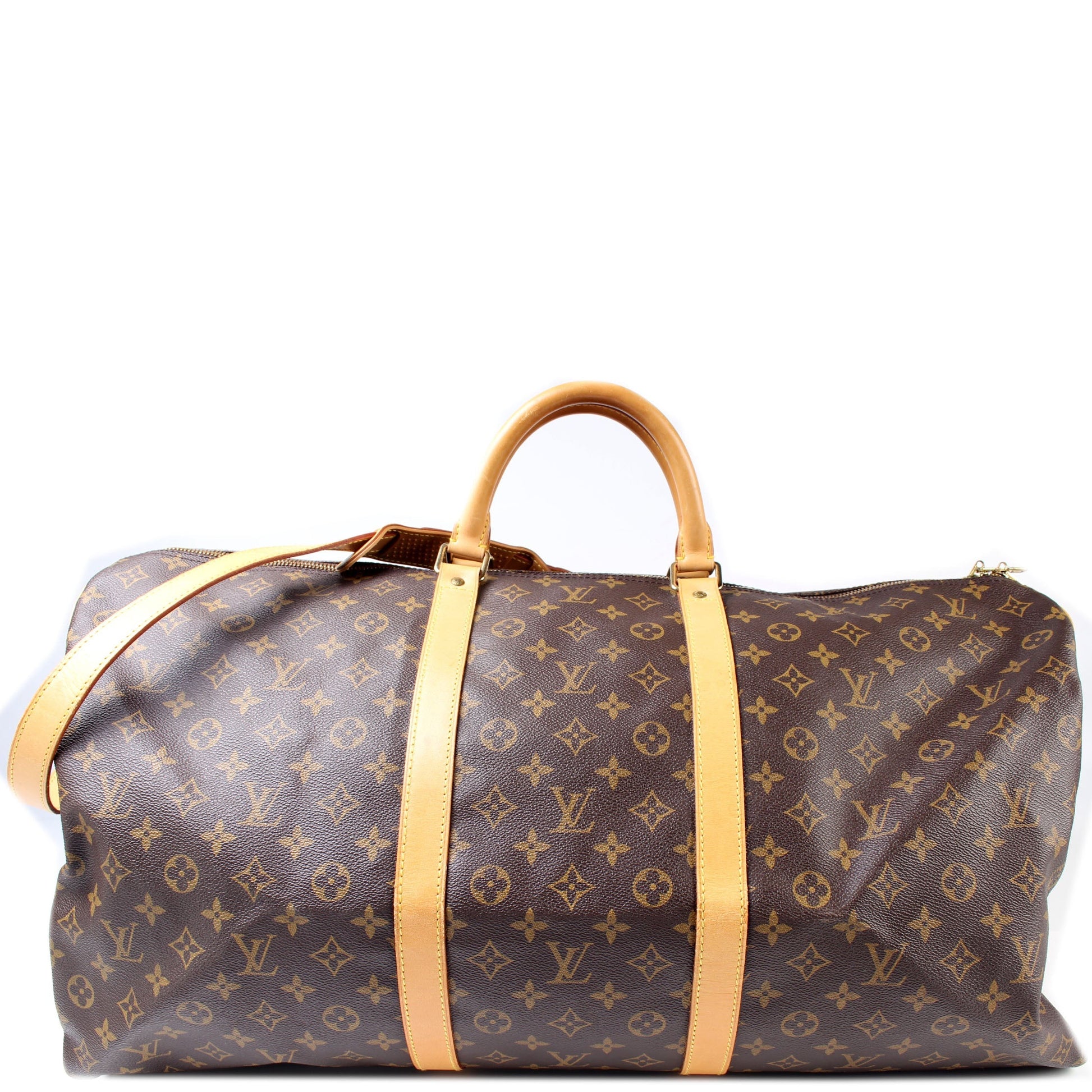Louis Vuitton Keepall 60 Bandouliere Monogram Travel Bag