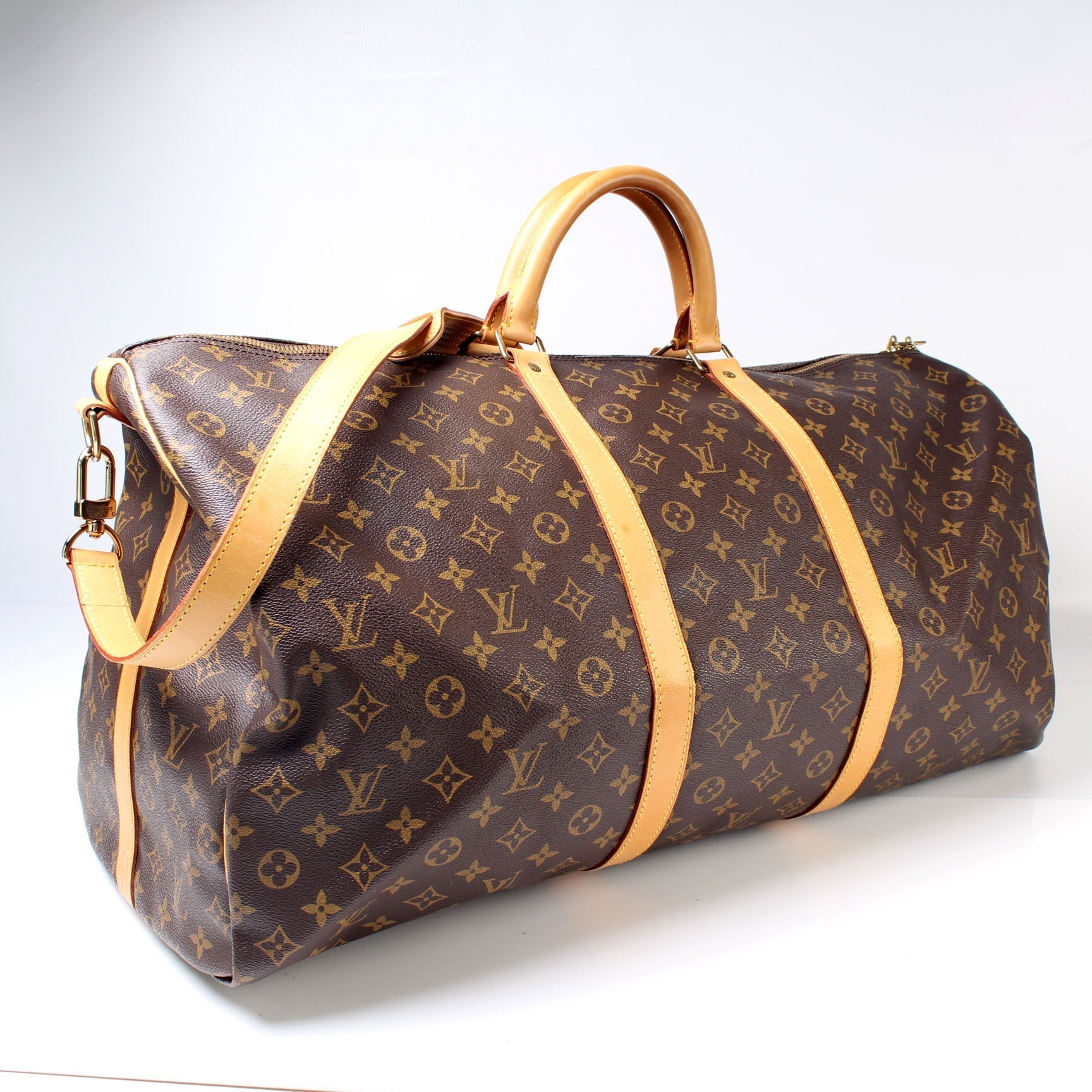 Louis Vuitton Keepall 60 Bandouliere Monogram Travel Bag