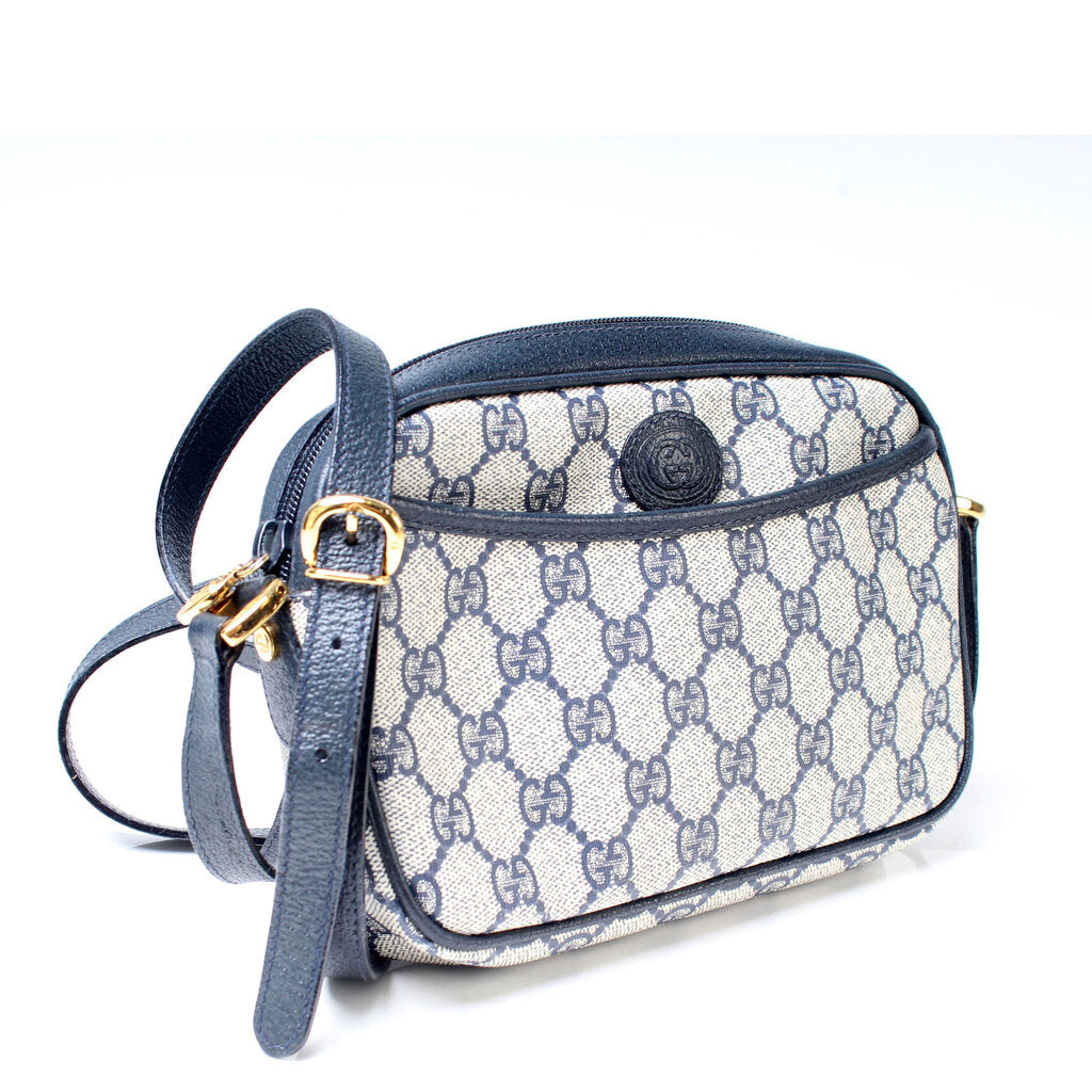 Gucci GG Supreme Camera Crossbody Bag