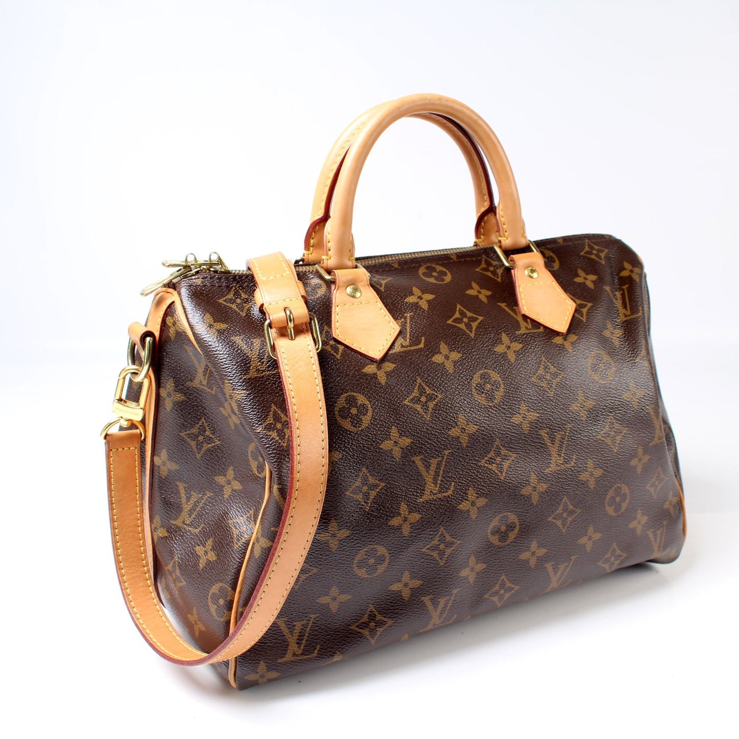 Louis Vuitton Speedy 30 Bandouliere Monogram Handbag Monogram 16