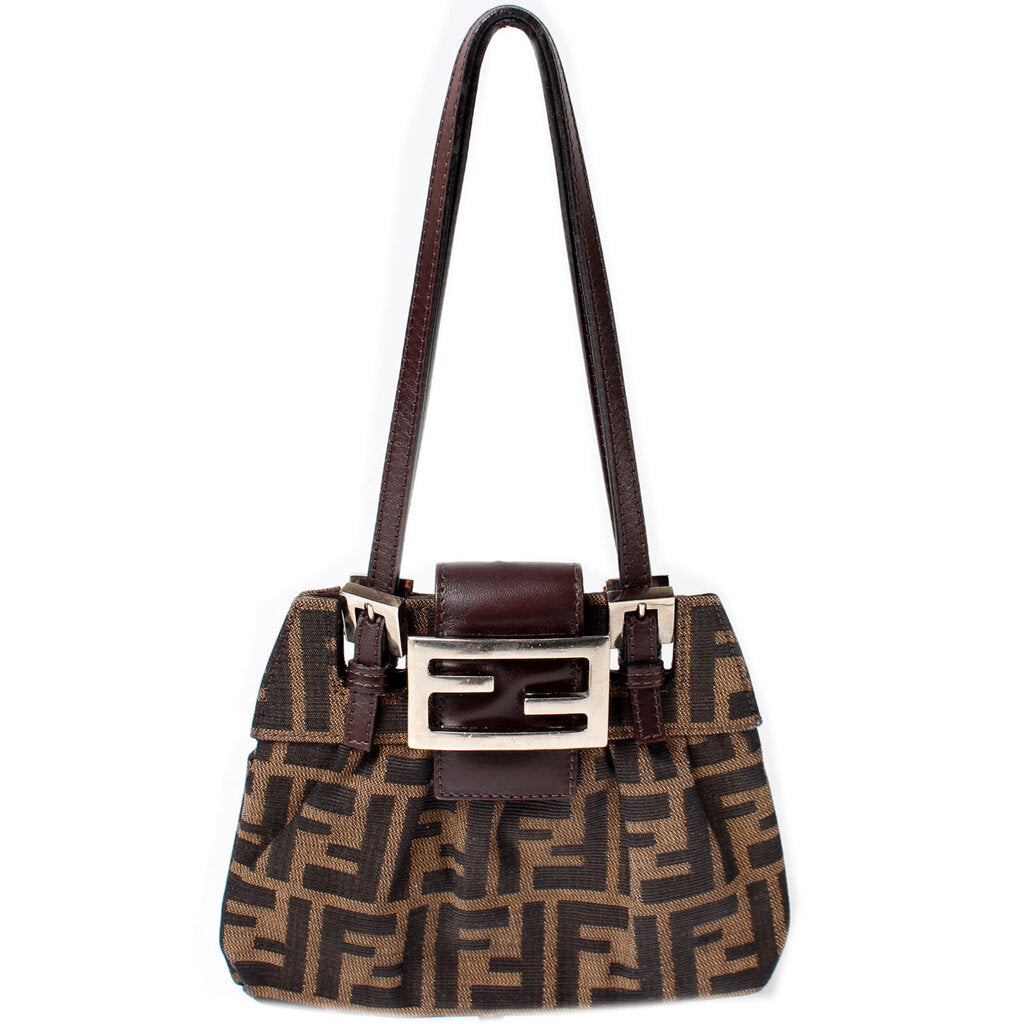 Fendi Zucca Clasp Bag Micro Travel Bag