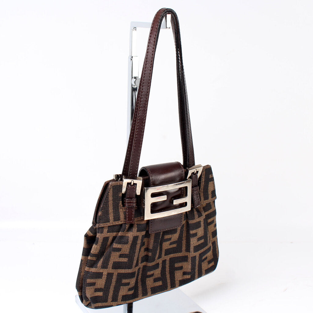 Fendi Zucca Clasp Bag Micro Travel Bag