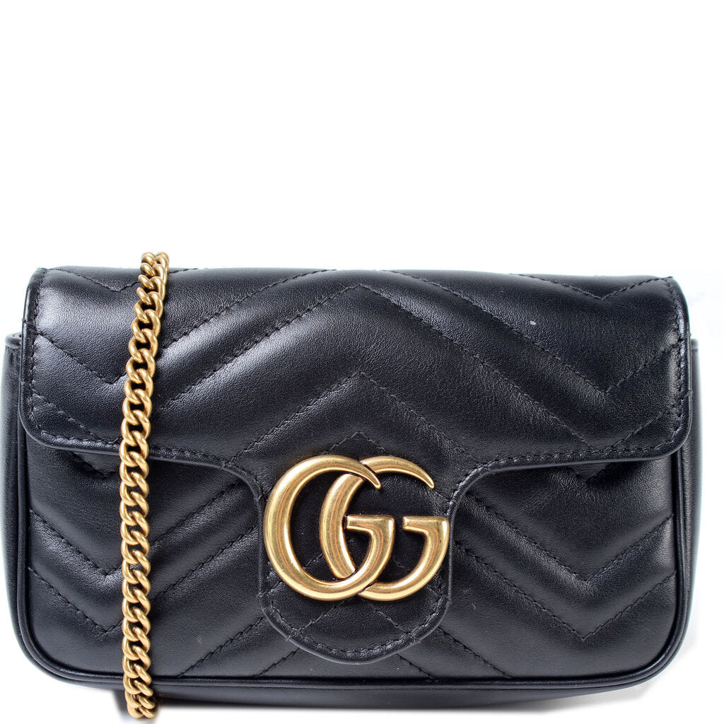 Gucci Marmont Super Mini Flap Travel Bag Flap 2